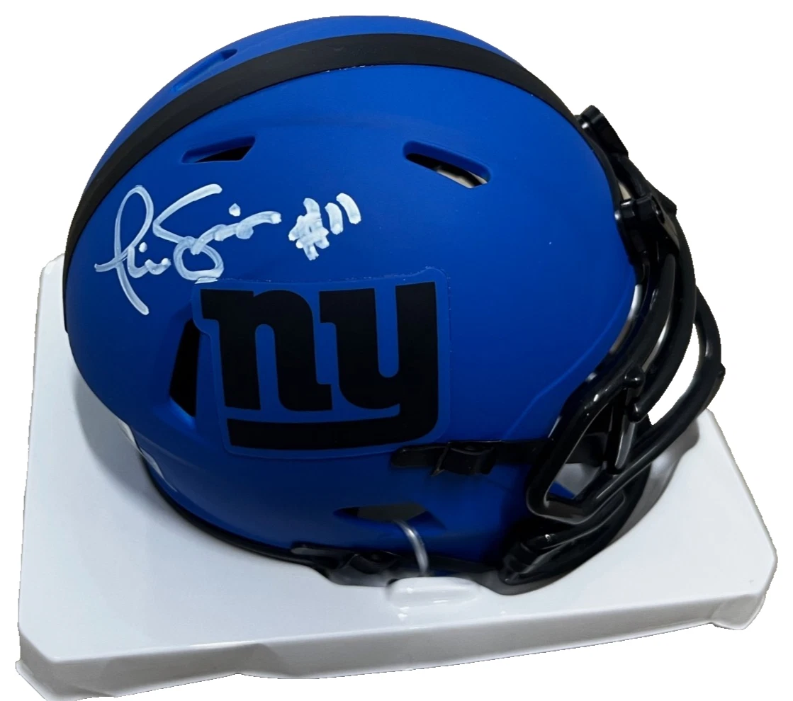 PHIL SIMMS signed (NEW YORK GIANTS) Rave mini football helmet BECKETT BQ83586