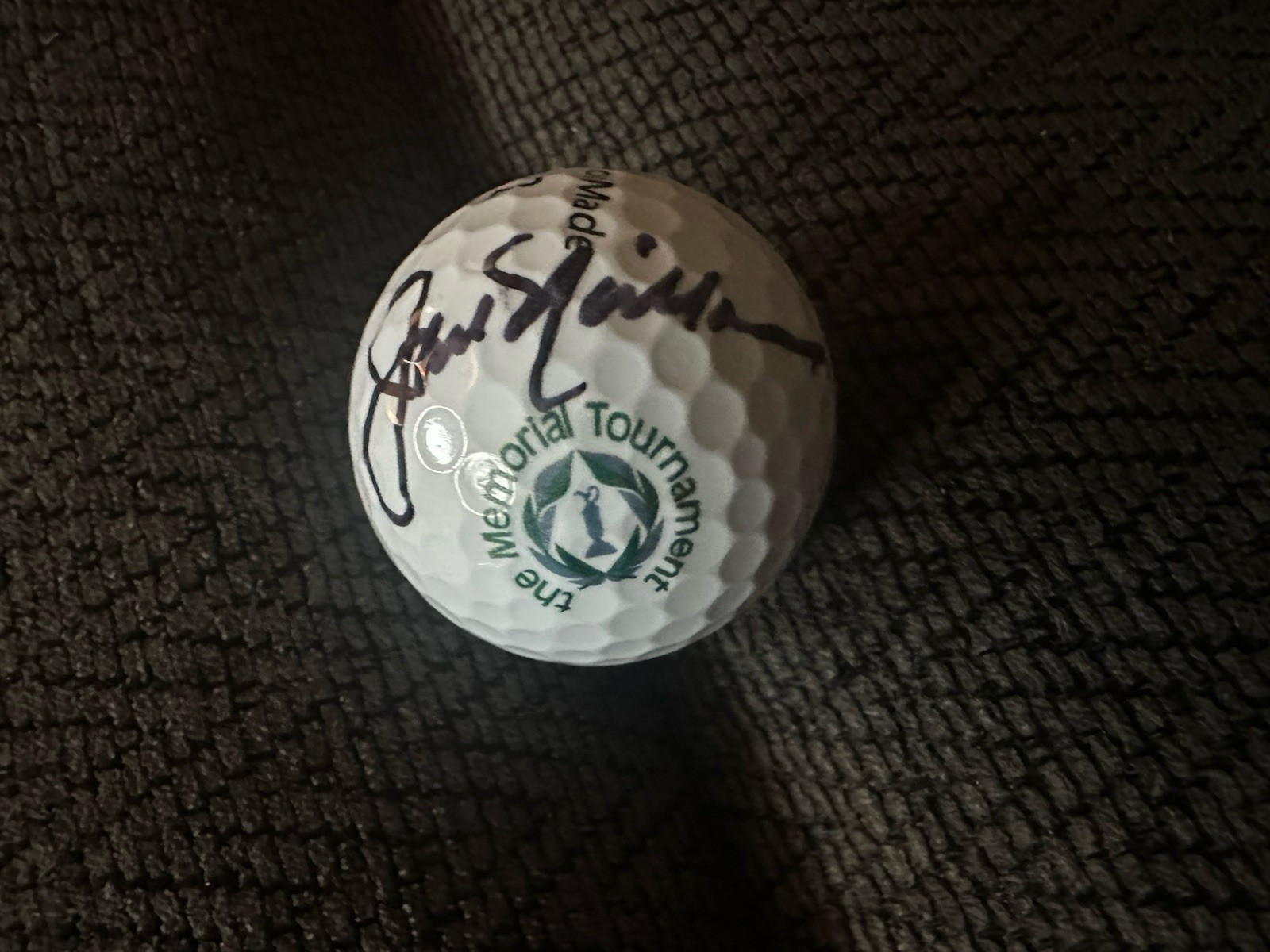 Jack Nicklaus Signed Memorial Tournament Logo Ball PSA/DNA Authentication COA