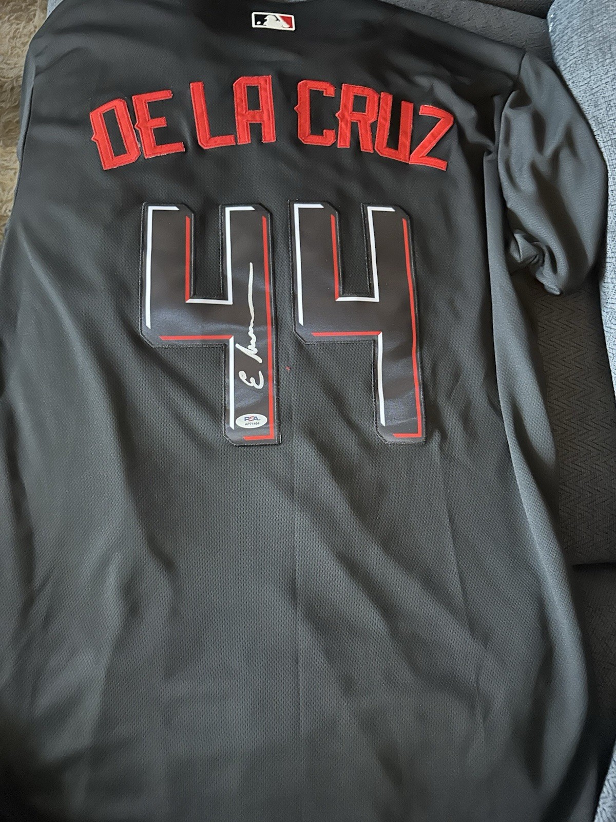 Elly De La Cruz SIGNED Cincinnati Reds Stitched Jersey PSA Authenticated XL