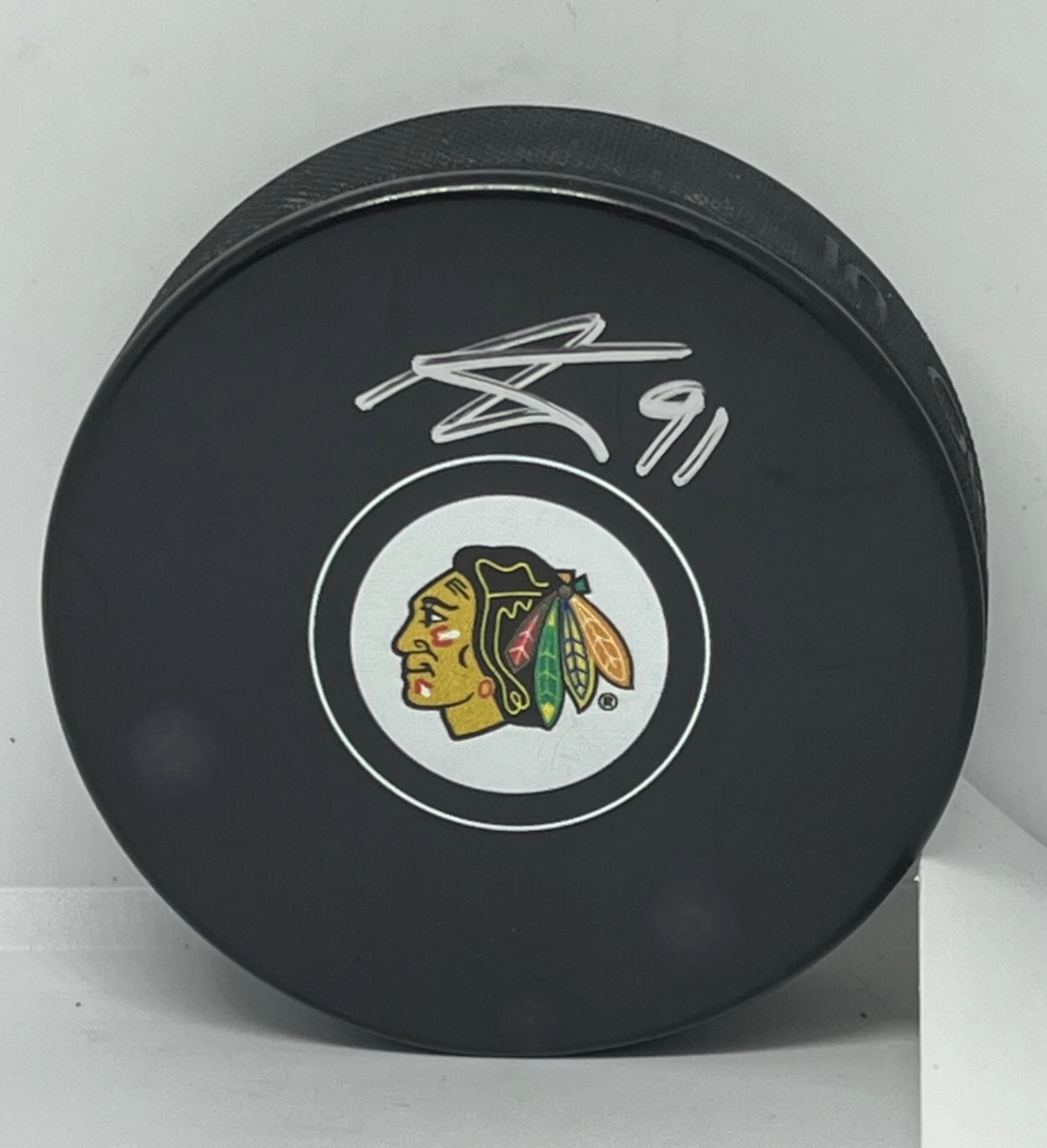 Anthony Duclair signed Chicago Blackhawks Puck autographed Hawks