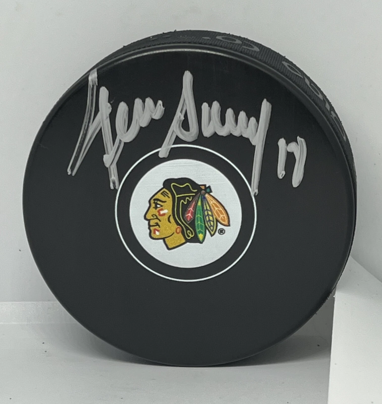 Denis Savard signed Chicago Blackhawks Puck autographed Hawks #2