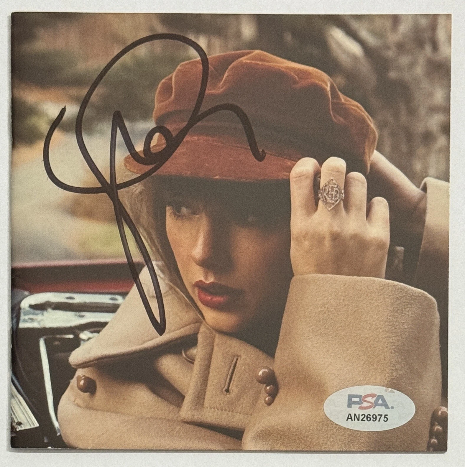 TAYLOR SWIFT Red Taylors Version TV Signed Autographed CD Cover Book PSA DNA COA