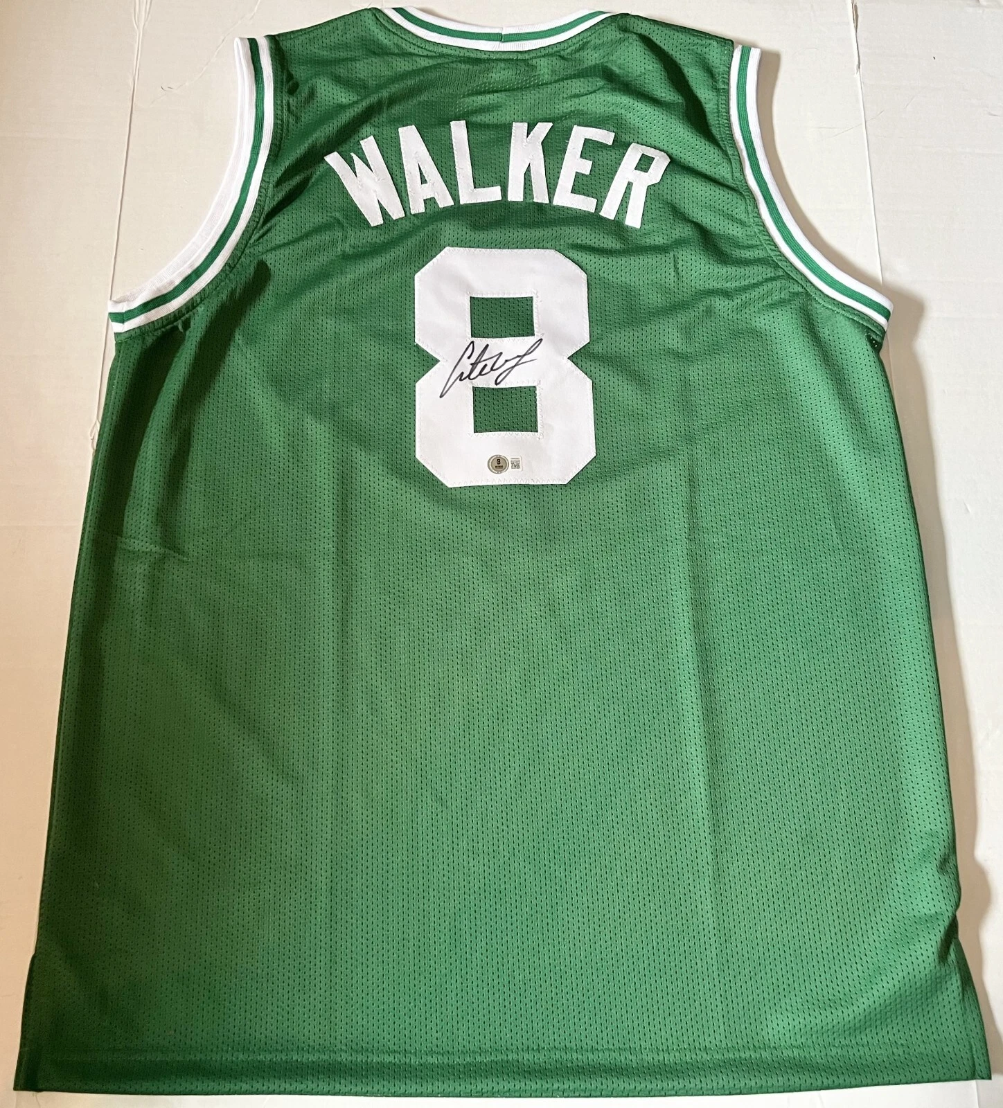 Antoine Walker Boston Celtics signed Custom jersey autographed Beckett Witnessed