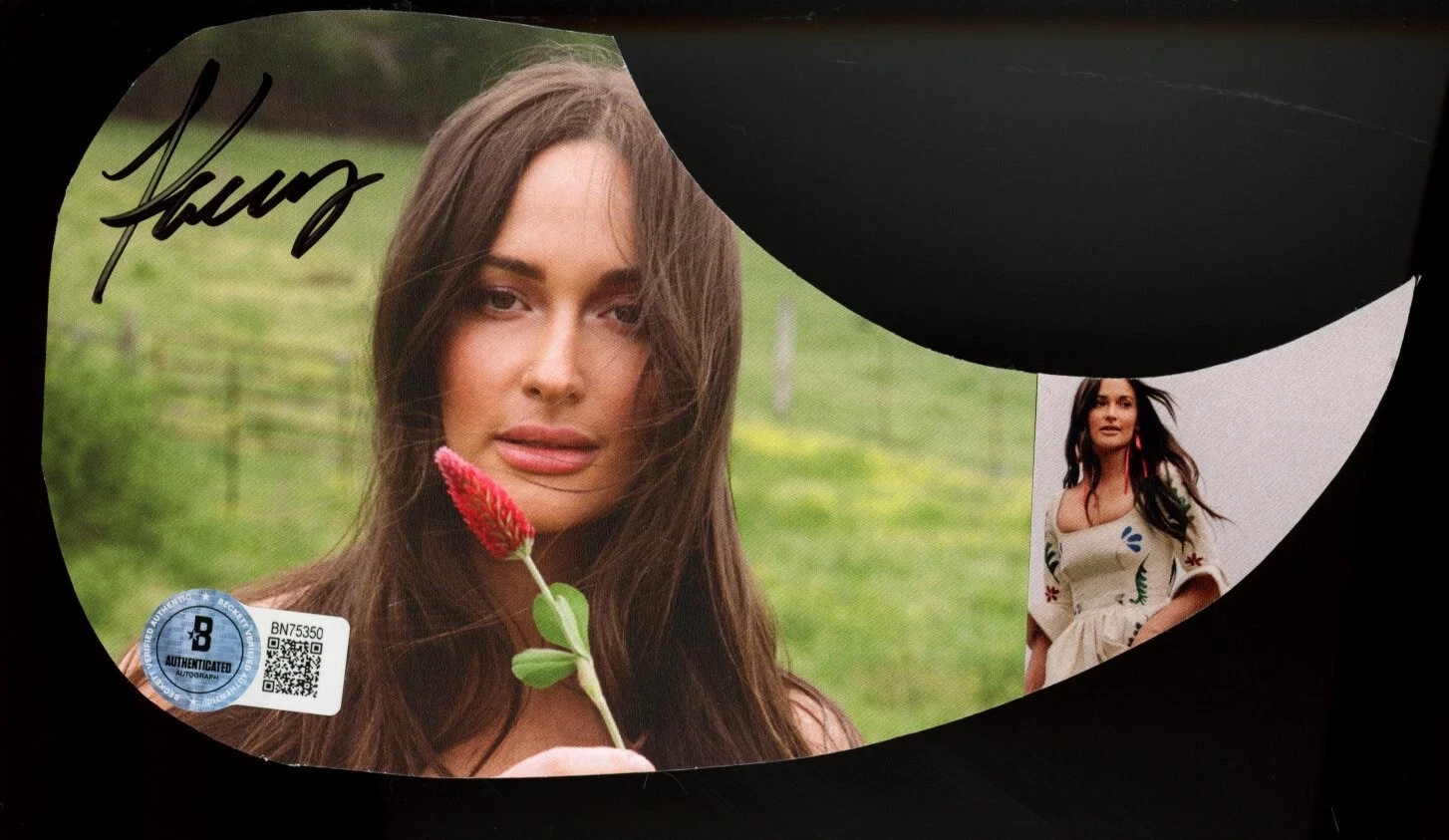 KACEY MUSGRAVES SIGNED SEXY HOT GUITAR PICK GUARD BAS BECKETT COA AUTOGRAPHED