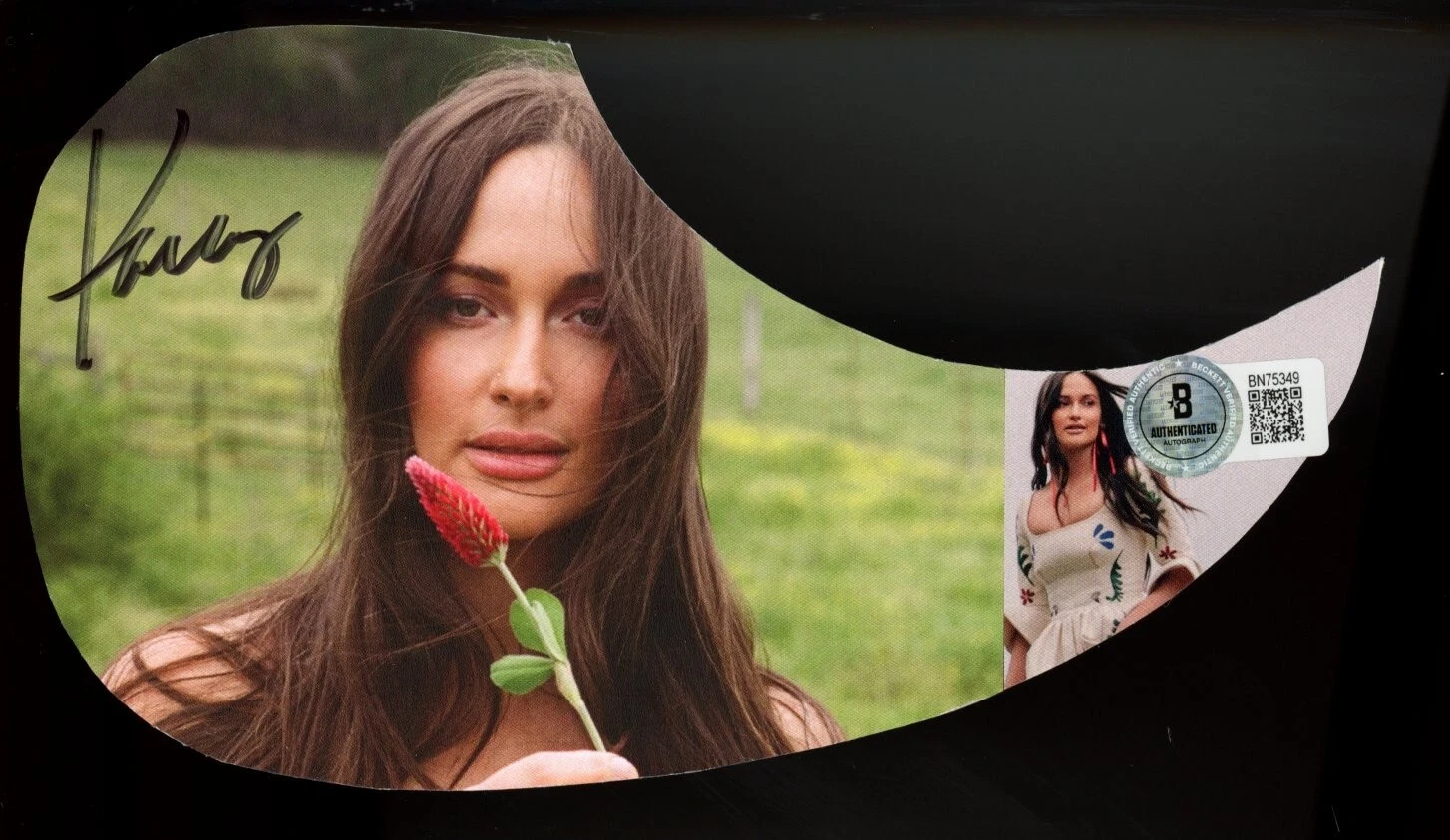 KACEY MUSGRAVES SIGNED GUITAR PICK GUARD BAS BECKETT COA AUTOGRAPHED PICKGUARD