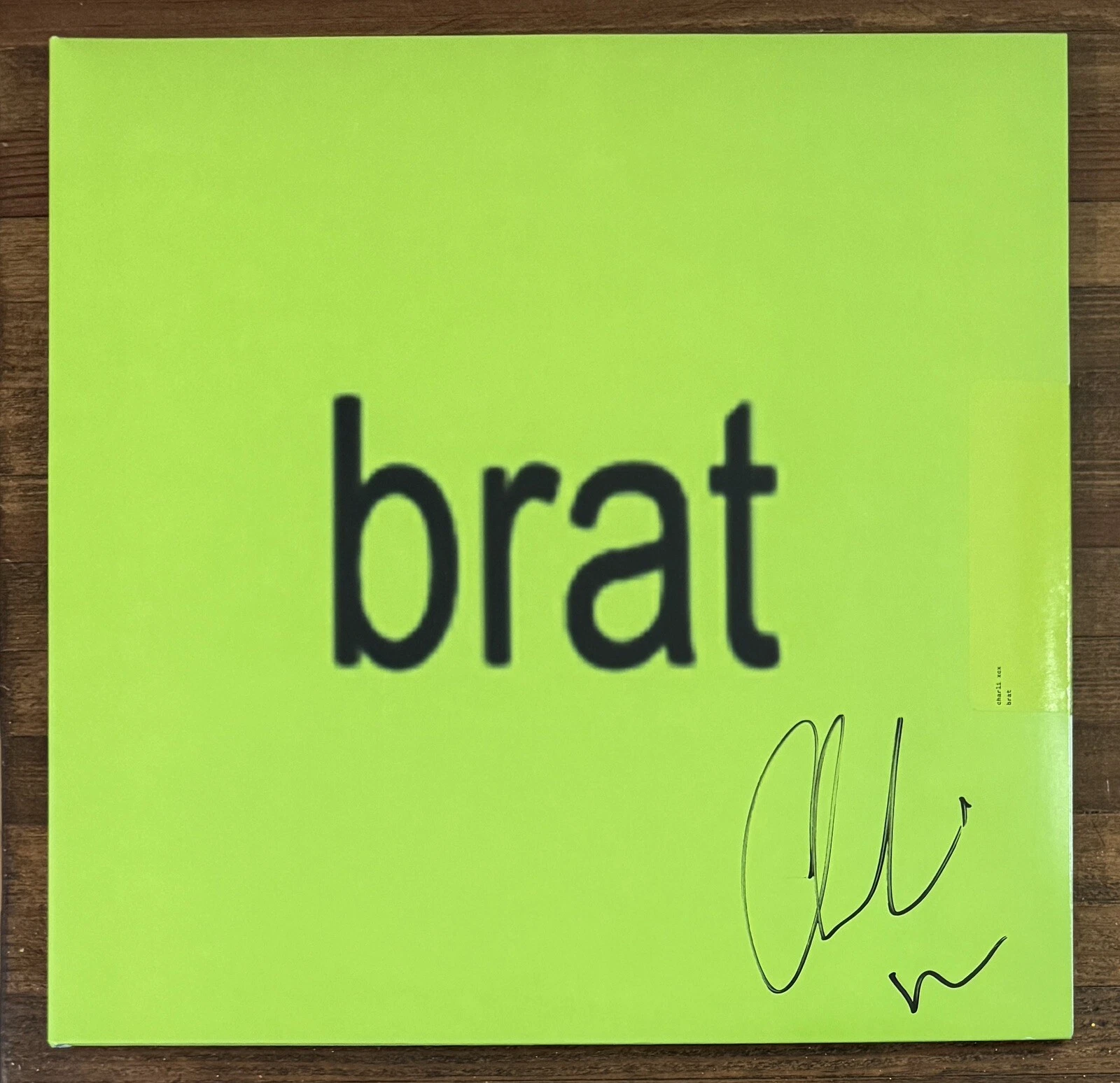 Charli XCX Autographed SIGNED ON VINYL LP JACKET COVER BRAT BAS Beckett COA