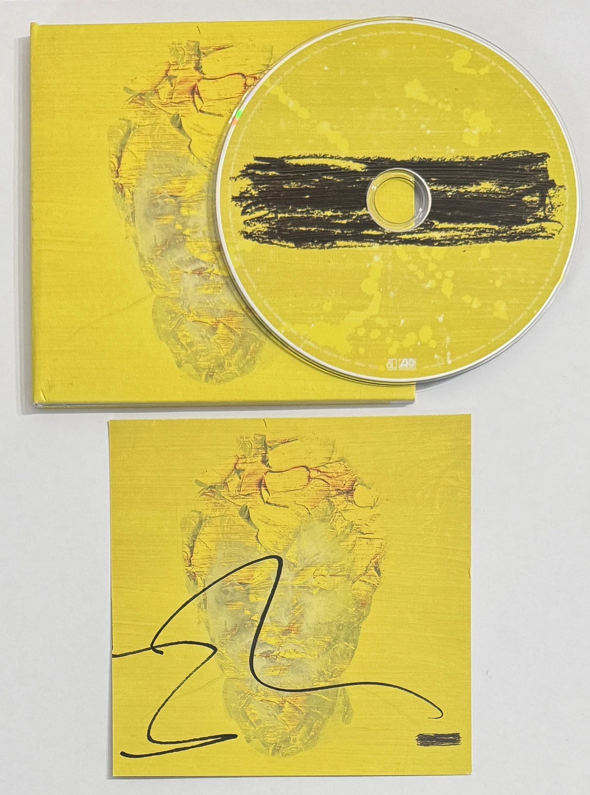 ED SHEERAN SIGNED SUBTRACT CD ART CARD & CD BECKETT BAS COA AUTOGRAPH CERTIFIED