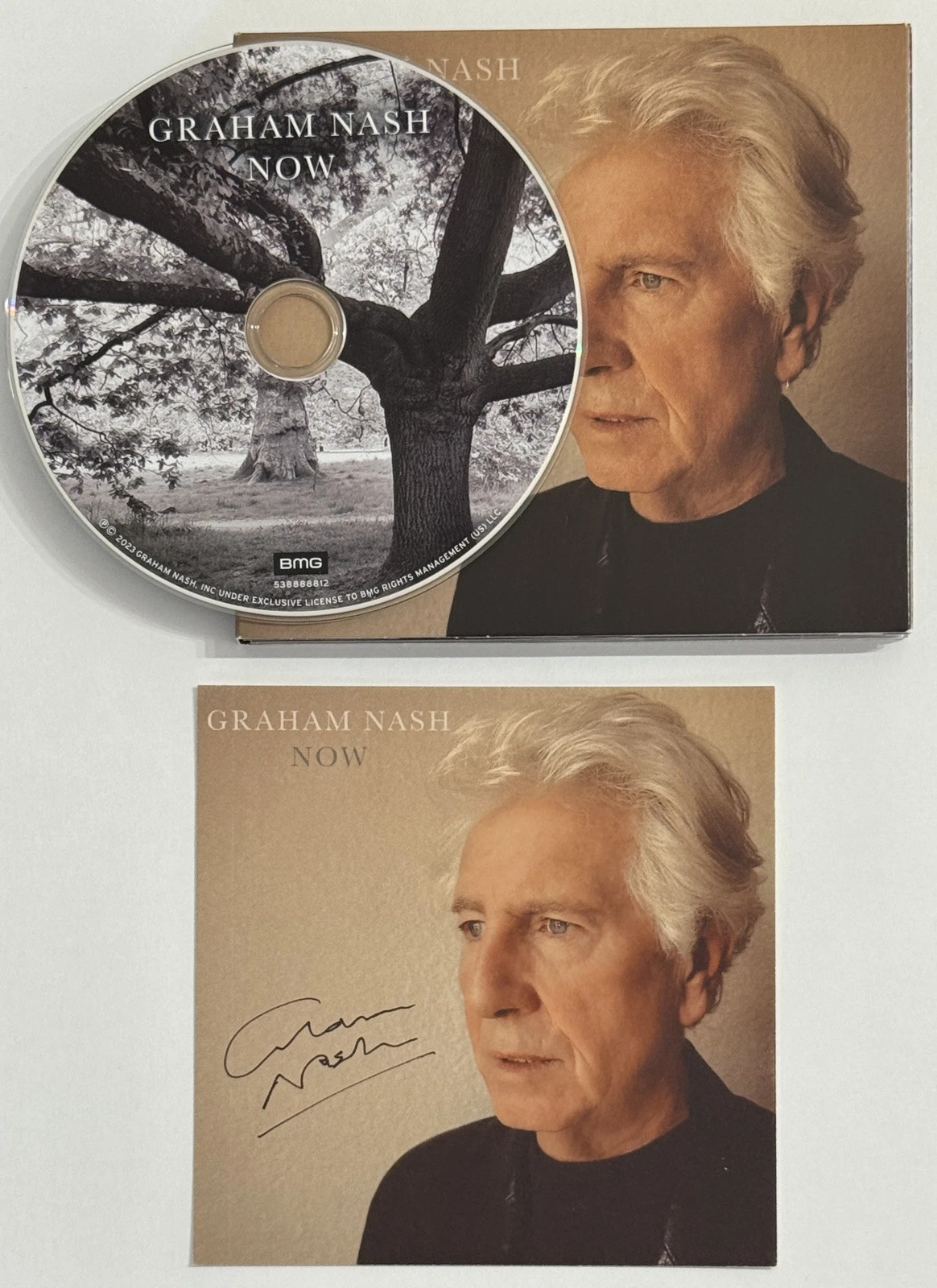 Graham Nash Crosby Stills NOW CD & AUTOGRAPHED SIGNED COVER CARD PSA DNA COA