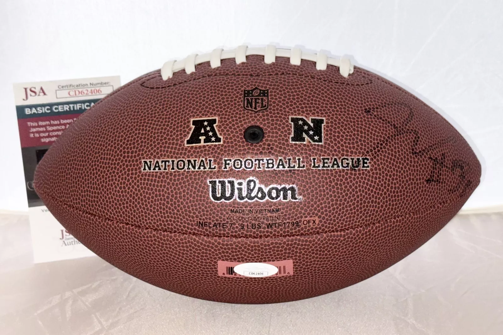 Jaylen Warren Pittsburgh Steelers signed NFL Football autographed JSA