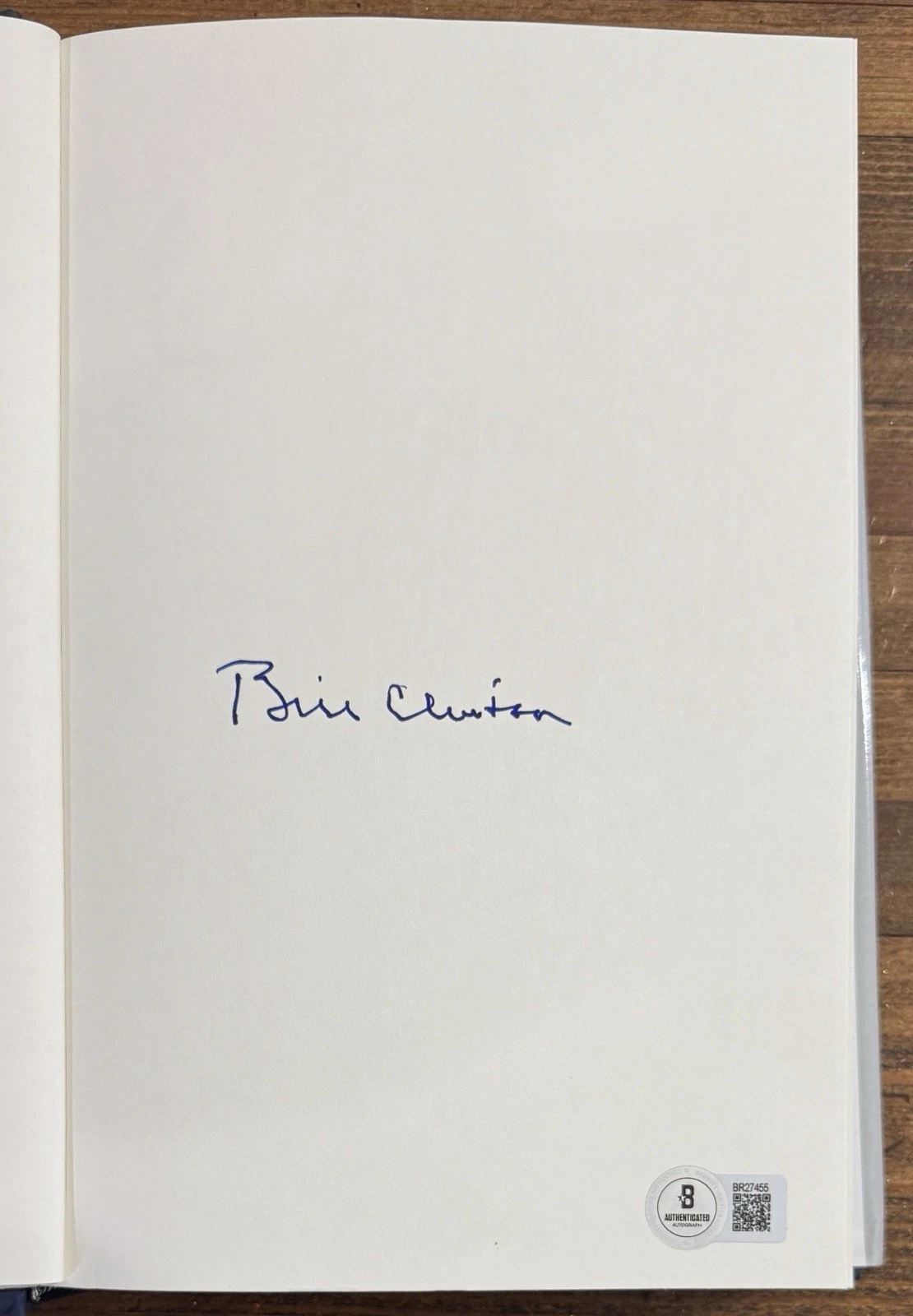 PRESIDENT BILL CLINTON SIGNED AUTOGRAPHED CITIZEN 1ST ED BOOK BECKETT BAS COA