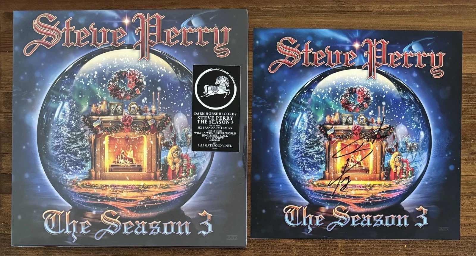 Steve Perry Journey Season Vinyl LP SIGNED Cover Card Autograph Beckett BAS COA