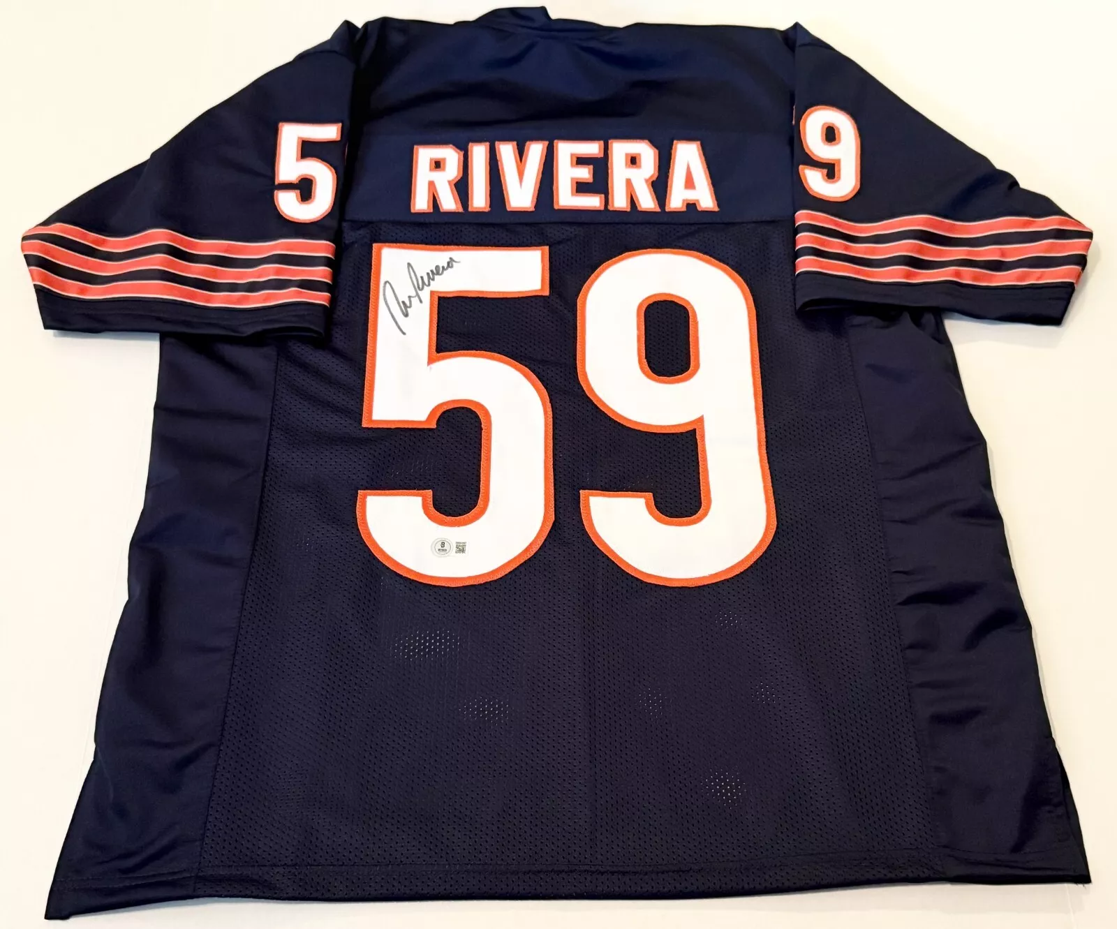 Ron Rivera Chicago Bears signed Custom jersey Beckett Witnessed