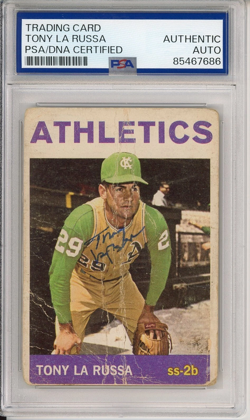 1964 Topps Tony LaRussa HOF Signed Rookie Card PSA DNA COA Certified Autograph