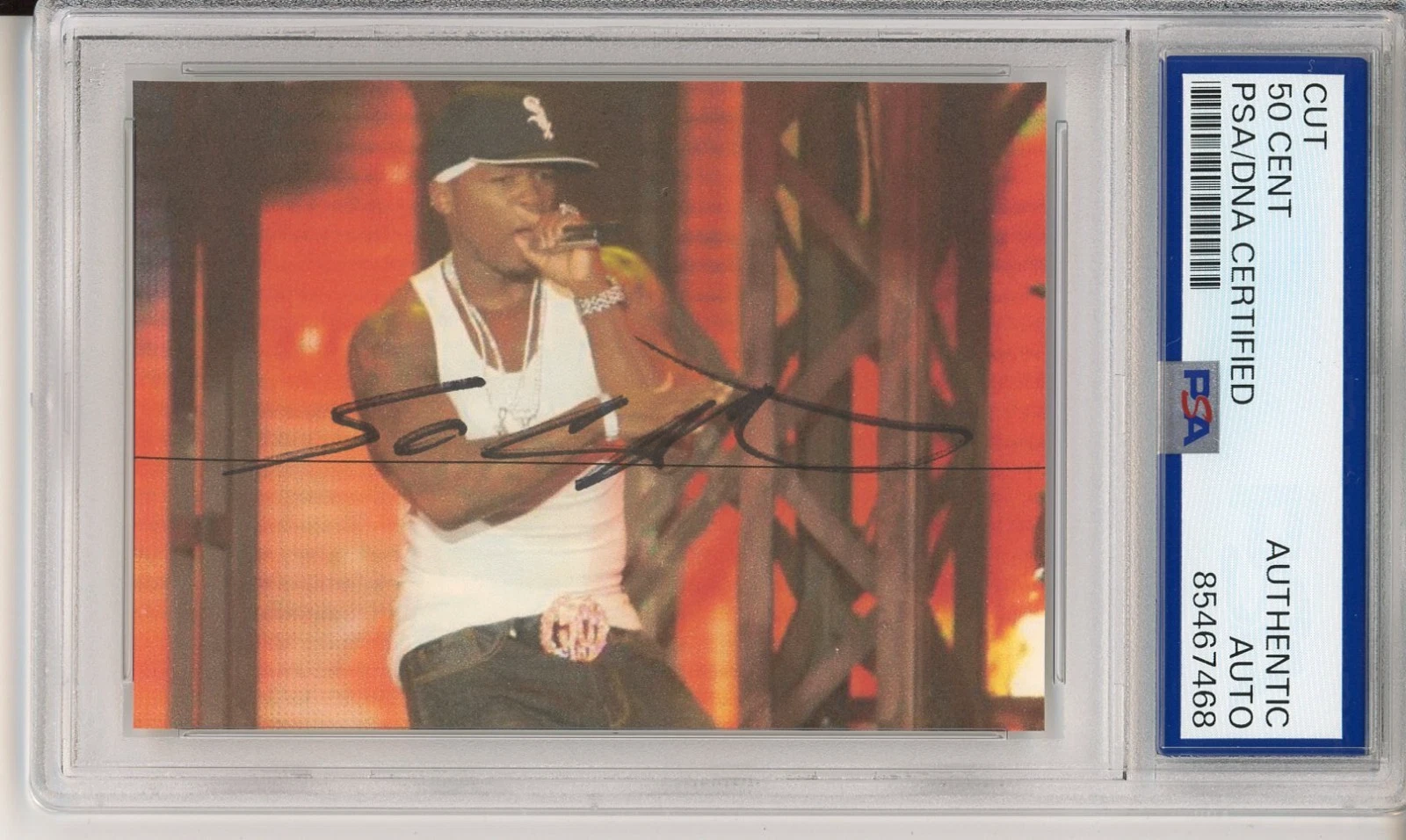 50 Cent Curtis Jackson SIGNED Concert Picture Signature PSA DNA COA Autograph