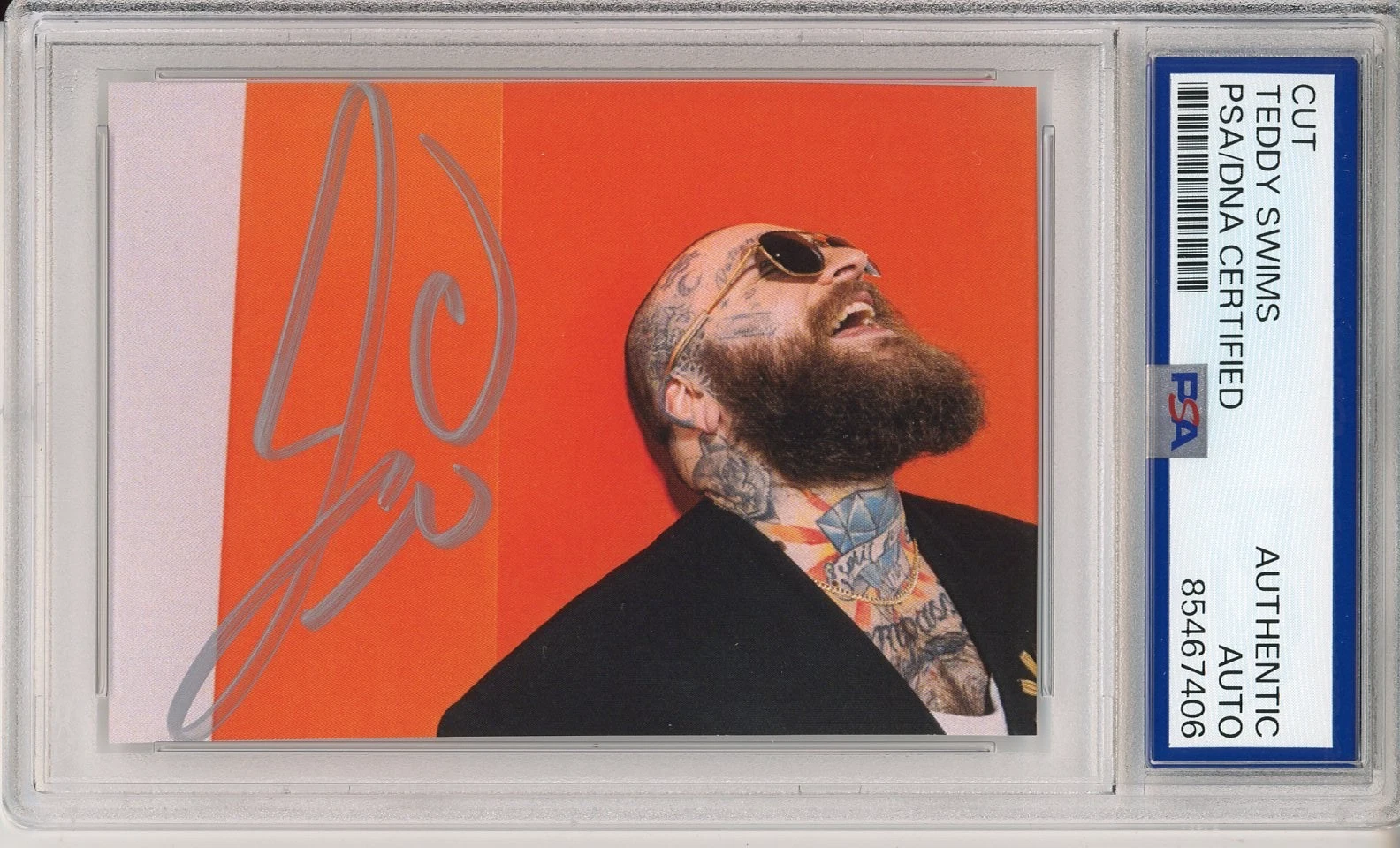 Teddy Swims SIGNED I’ve Tried Therapy Art Card PSA DNA Authentic COA Autographed