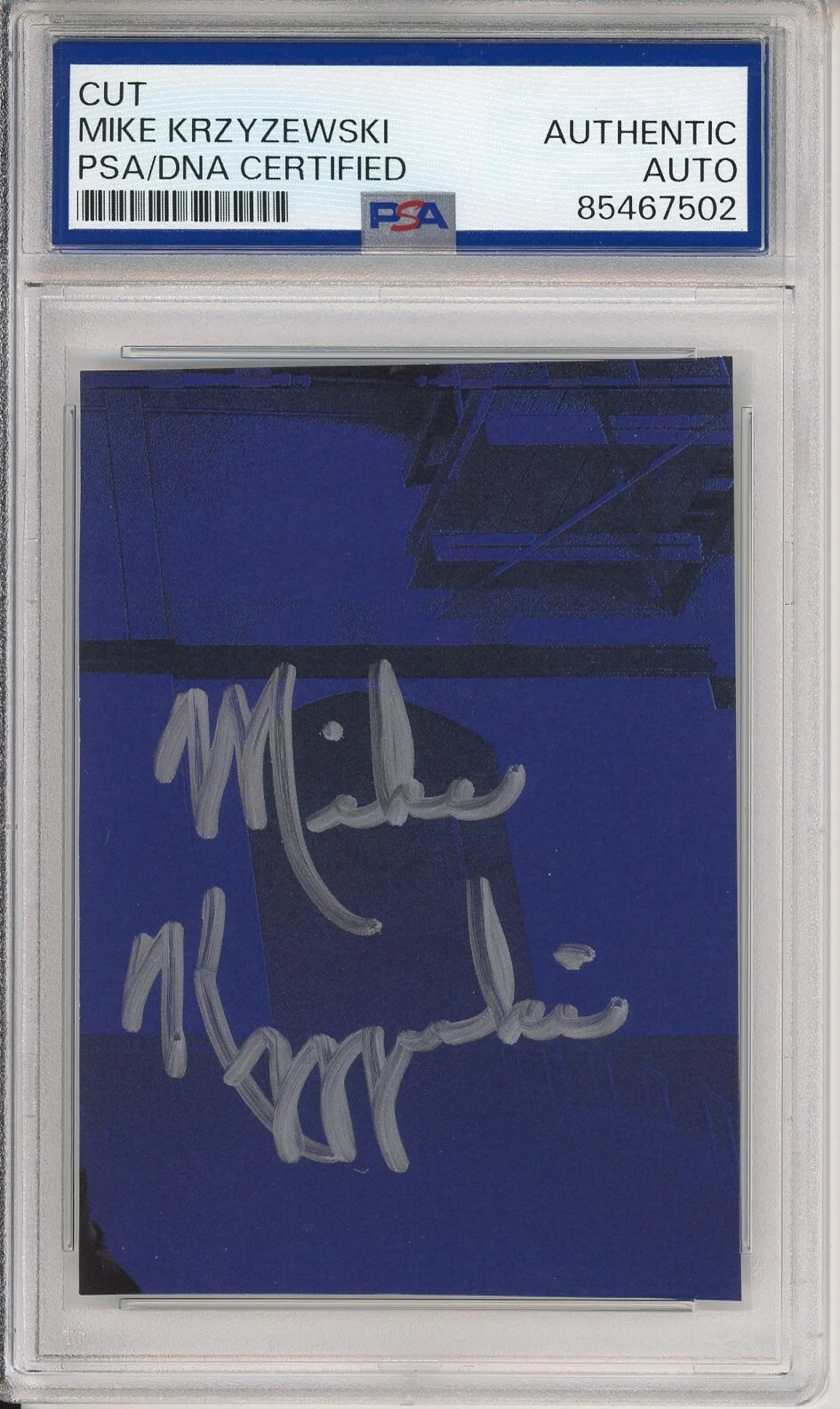 Mike Krzyzewski Duke Basketball HOF Coach Cut Signature PSA DNA COA Autographed