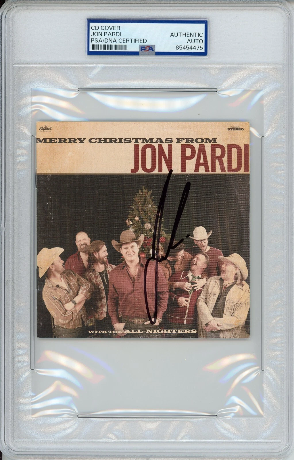 JON PARDI SIGNED Merry Christmas From CD Book Booklet PSA DNA COA AUTOGRAPHED