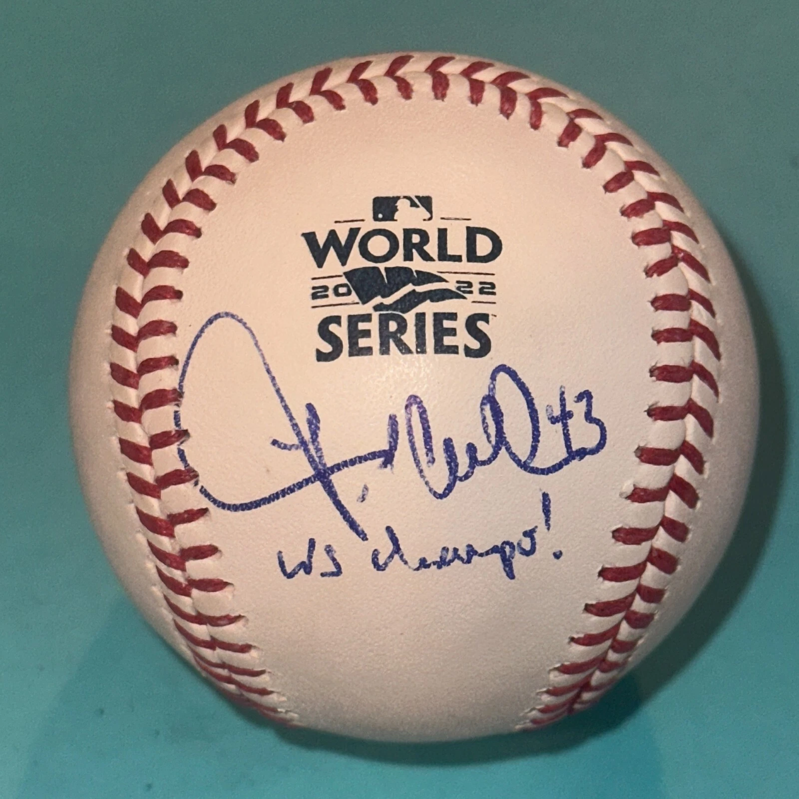 LANCE McCULLERS JR (Astros) Signed Official 2022 WORLD SERIES Baseball BAS + INS