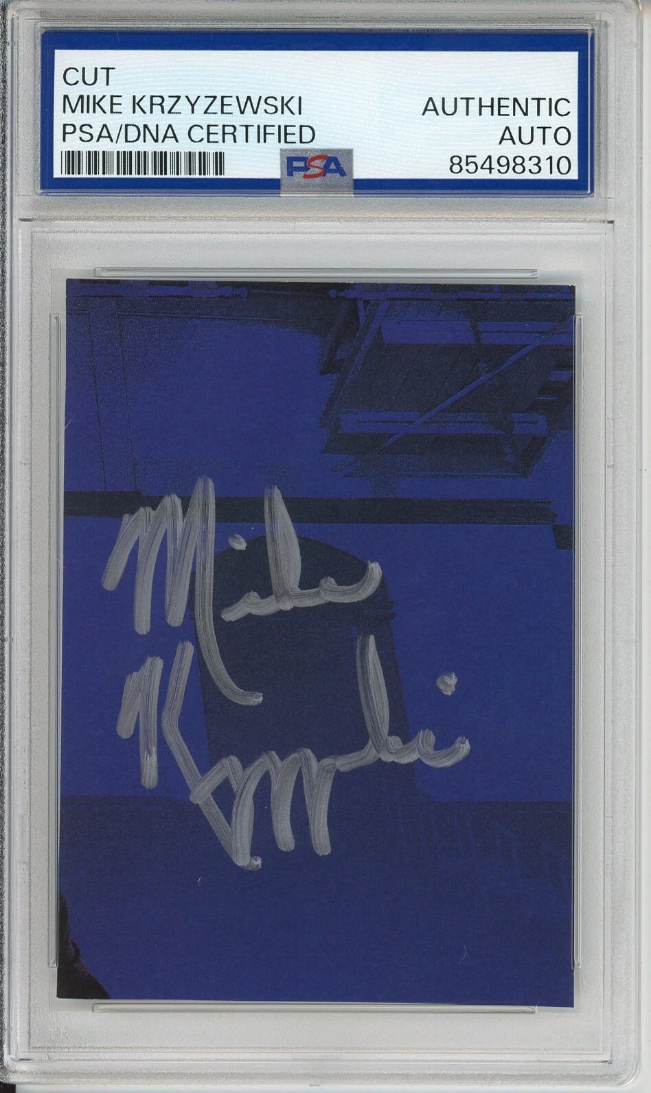 Mike Krzyzewski Duke Basketball HOF Coach Cut Signature PSA DNA COA Autographed