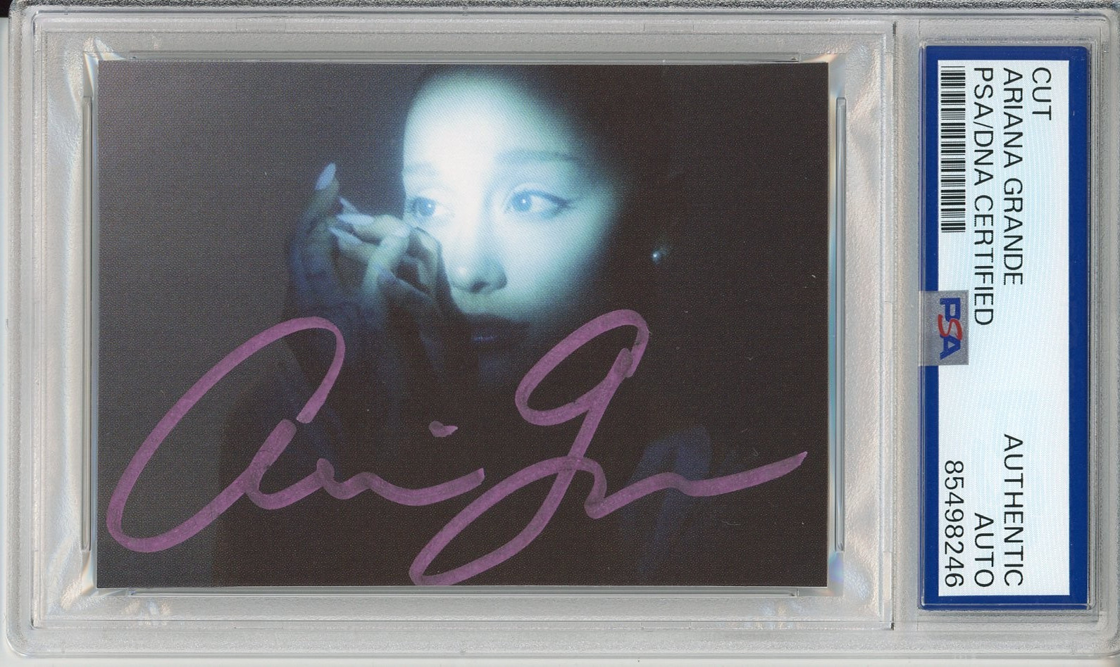 Ariana Grande SIGNED Eternal Sunshine Deluxe FULL PINK AUTOGRAPH Picture PSA DNA