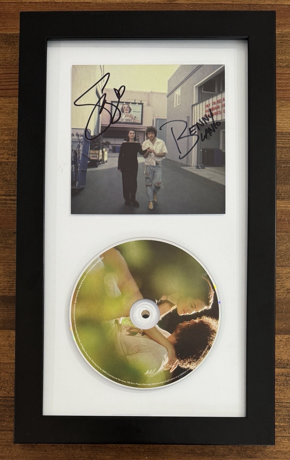 SIGNED FRAMED Selena Gomez & Benny Blanco I Love You Art Card & CD PSA DNA COA