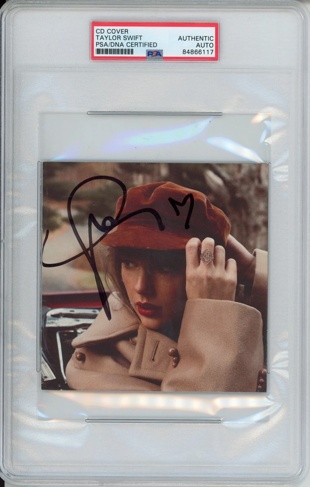 TAYLOR SWIFT Red TV SIGNED & HEART Autographed CD Cover Booklet Book PSA DNA COA