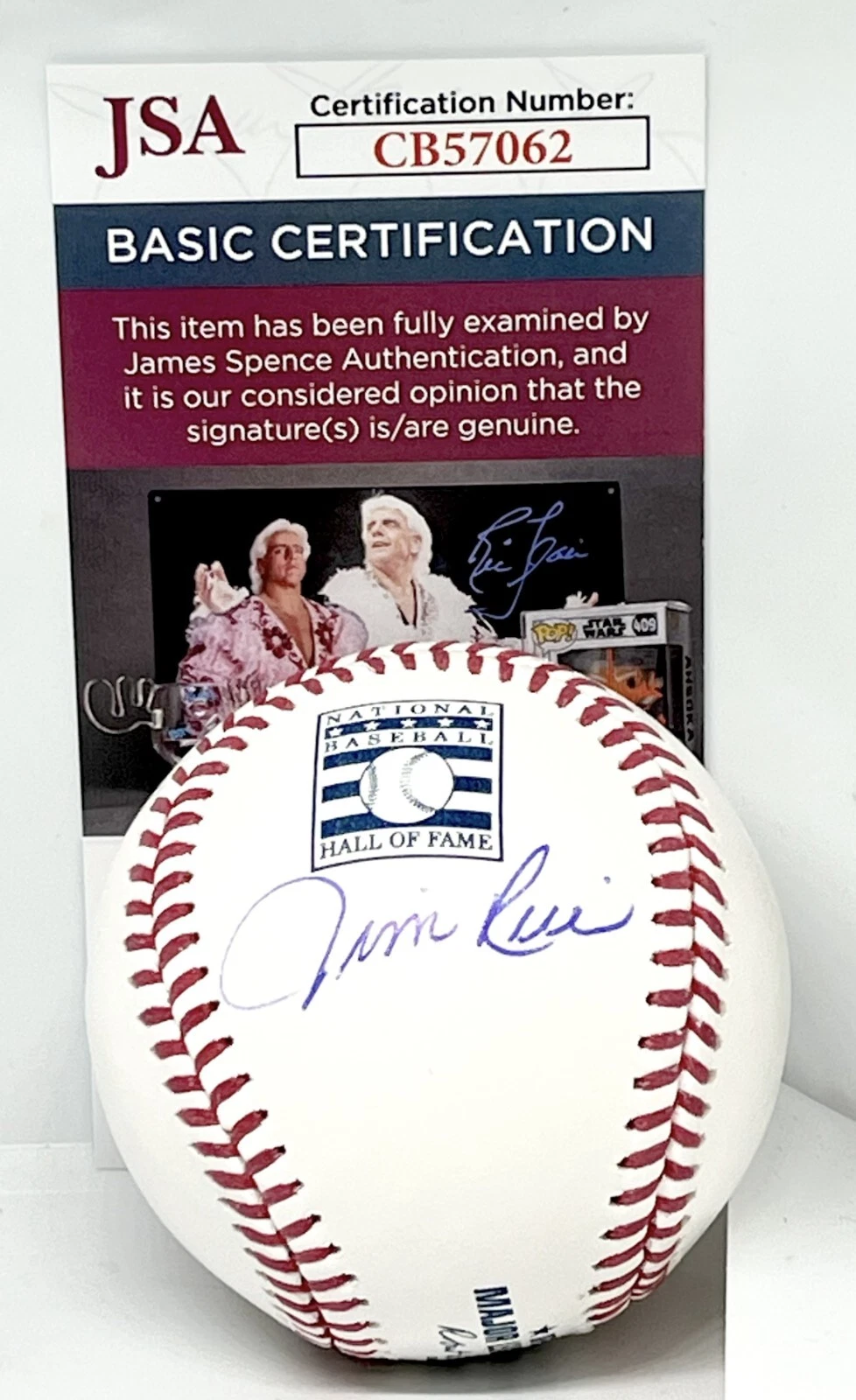 Jim Rice Boston Red Sox signed HOF Logo Baseball Ball autographed JSA COA