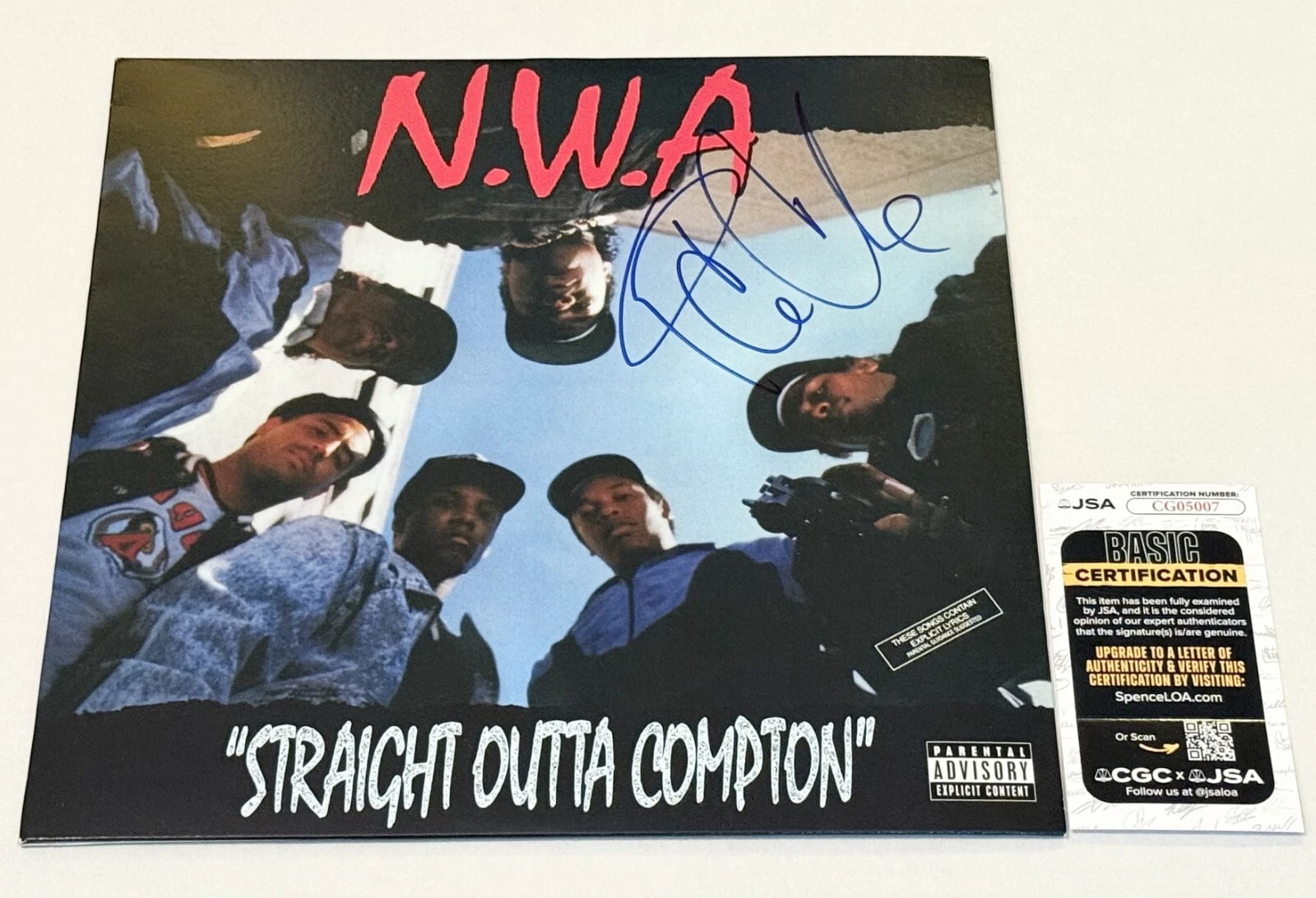 Ice Cube signed Straight Outta Compton Vinyl Album autographed JSA COA