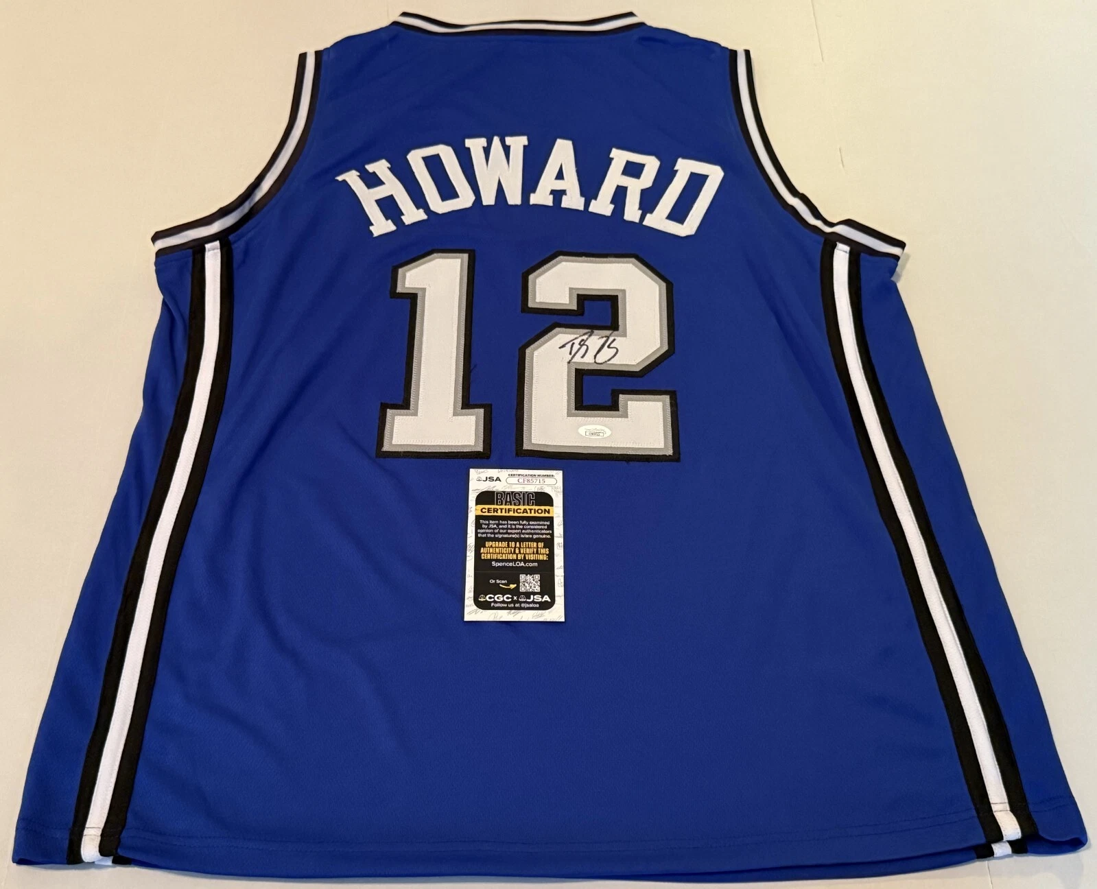Dwight Howard Orlando Magic signed Custom jersey autographed JSA