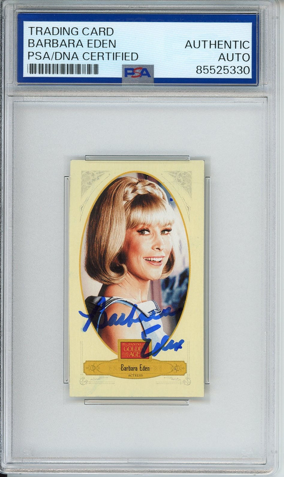2012 Panini Card Barbara Eden SIGNED I Dream Of Jeannie Autographed PSA DNA COA