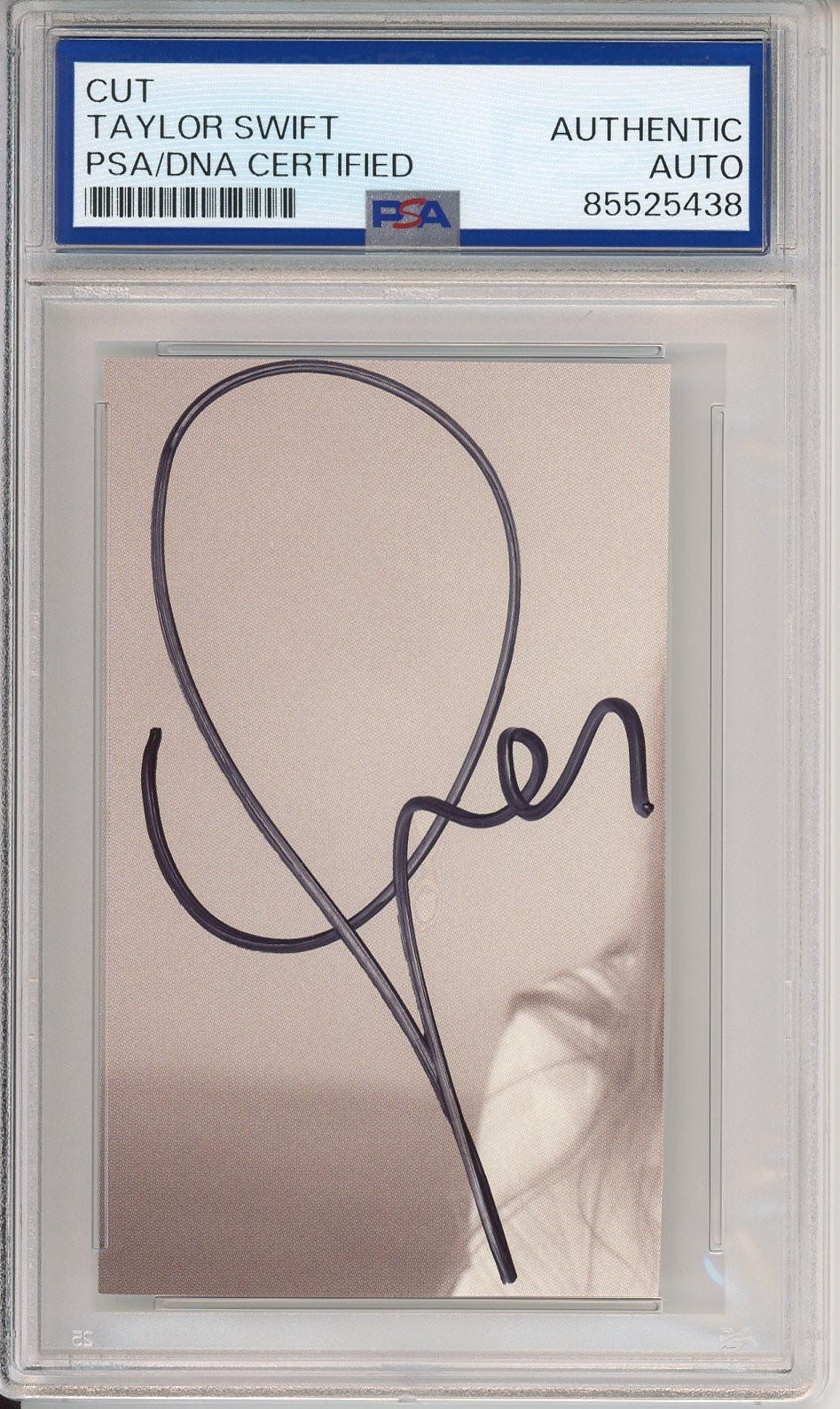 TAYLOR SWIFT Certified Authentic Signed Autograph Cut Signature PSA DNA COA