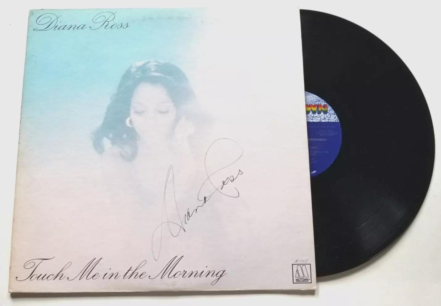 Diana Ross SIGNED Touch Me In The Morning Record Vinyl JSA Autographed Supremes
