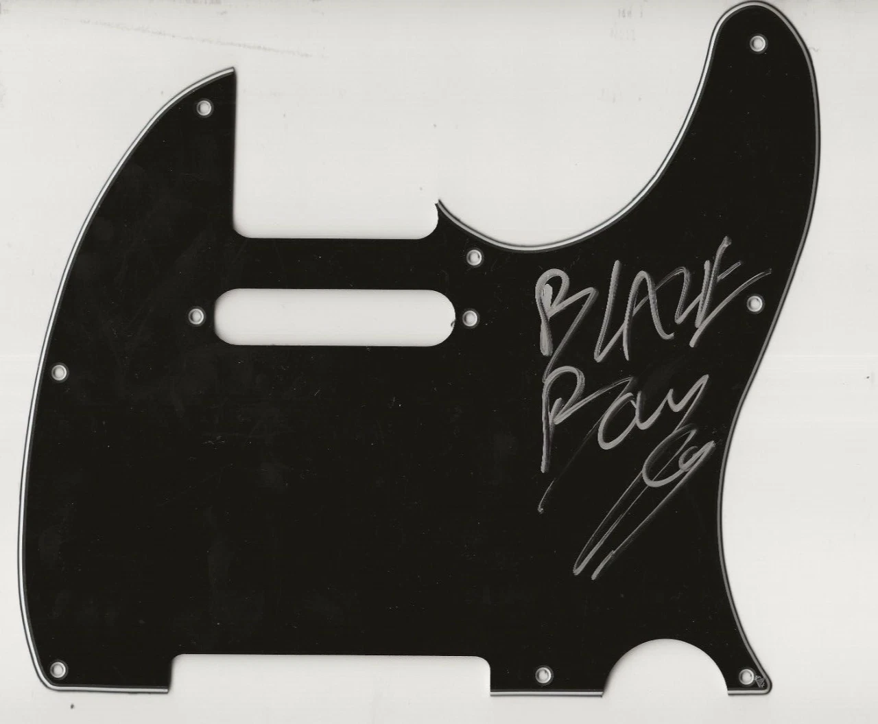Blaze Bayley of Iron Maiden REAL hand SIGNED Guitar Pickguard #1 COA Wolfsbane