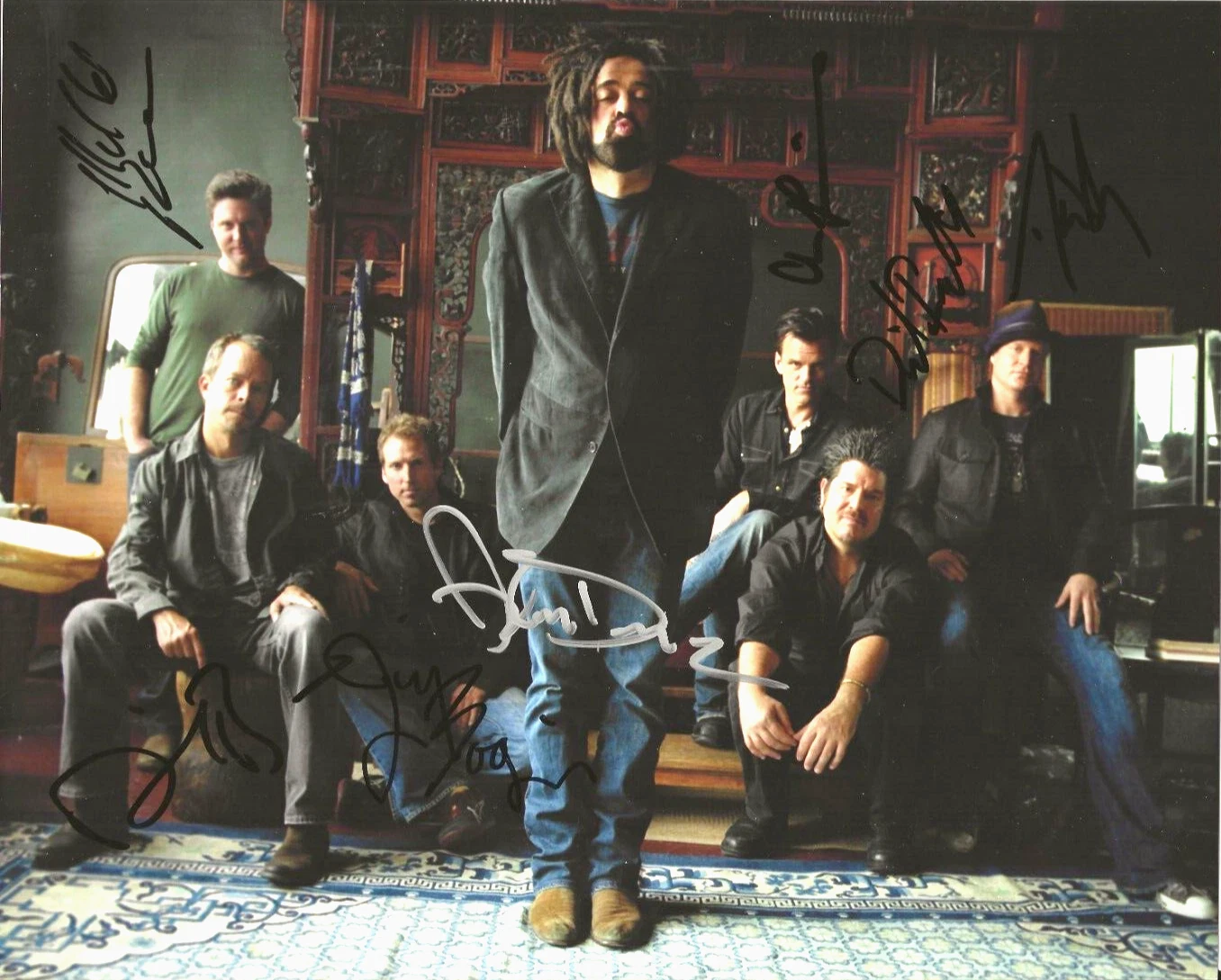 Counting Crows REAL hand SIGNED 8x10