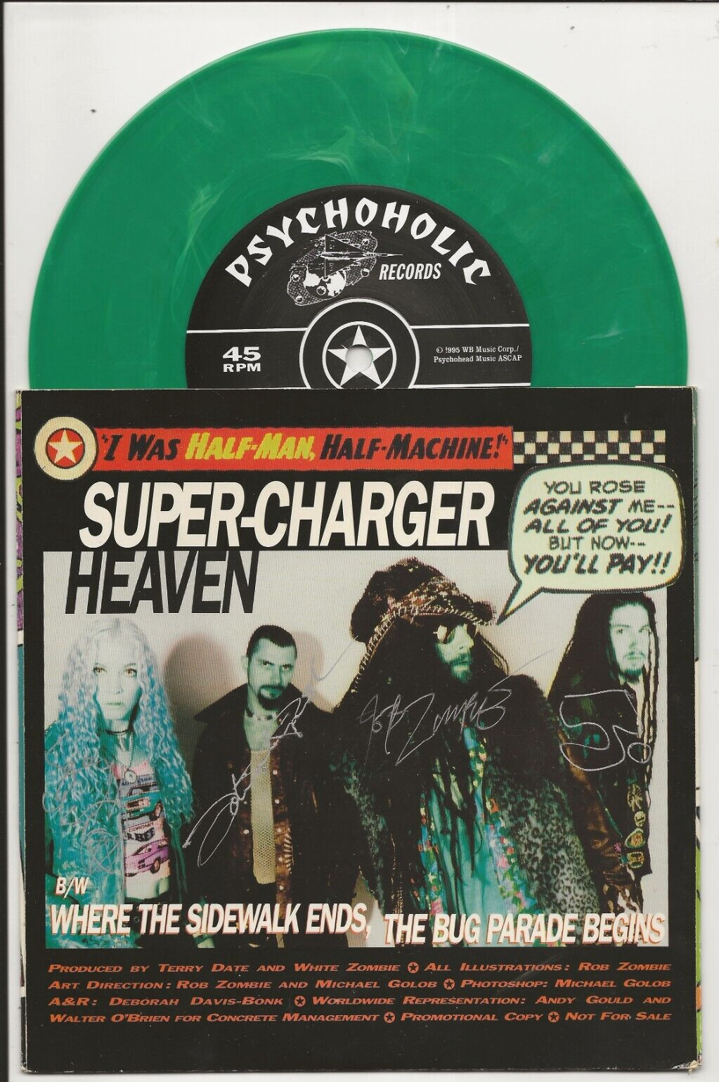 White Zombie SIGNED Super-Charger Heaven 7