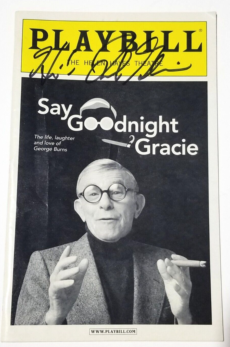 Frank Gorshin SIGNED Say Goodnight Gracie Playbill JSA COA Broadway The Riddler