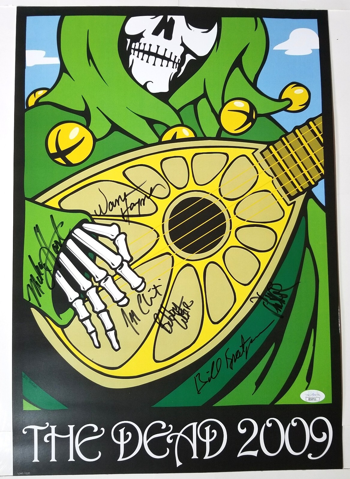 The Dead REAL SIGNED 2009 Poster #2 JSA LOA Autographed all 6 Lesh Hart Grateful