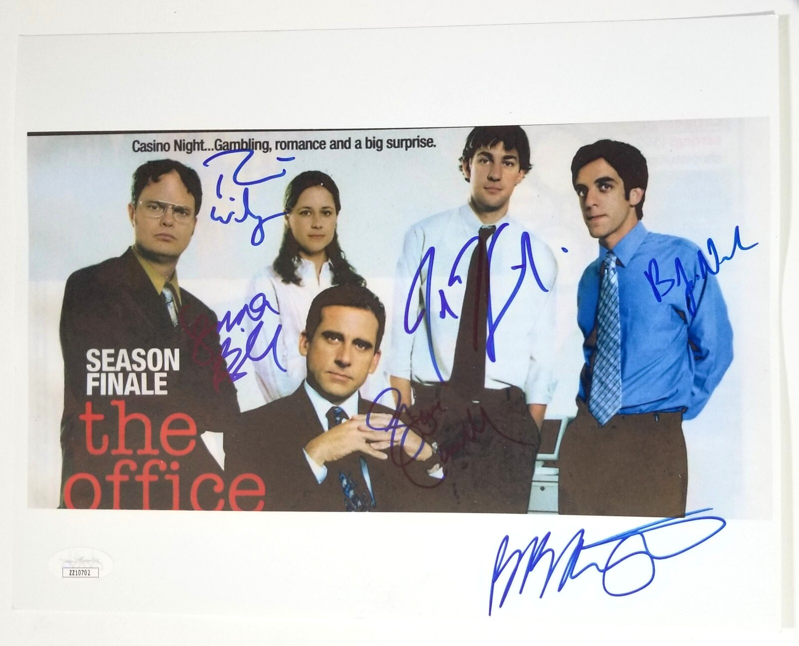 The Office cast SIGNED 8.5x11