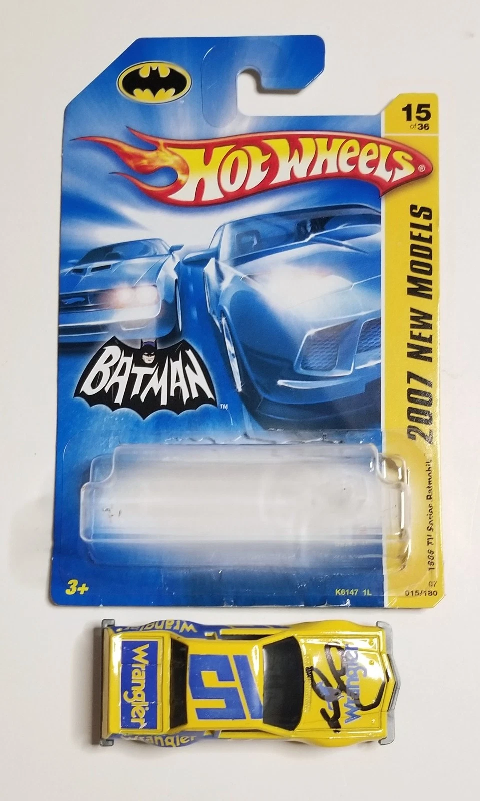 Dale Earnhardt Sr SIGNED Hot Wheels Wrangler Batman Mini Car w/ EX Proof NASCAR