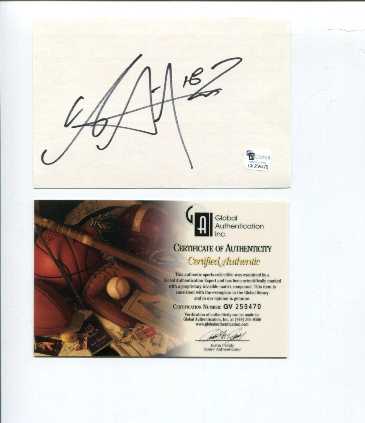 Se Ri Pak Sexy LPGA Golf Champ HOF Hall Of Fame Signed Autograph COA