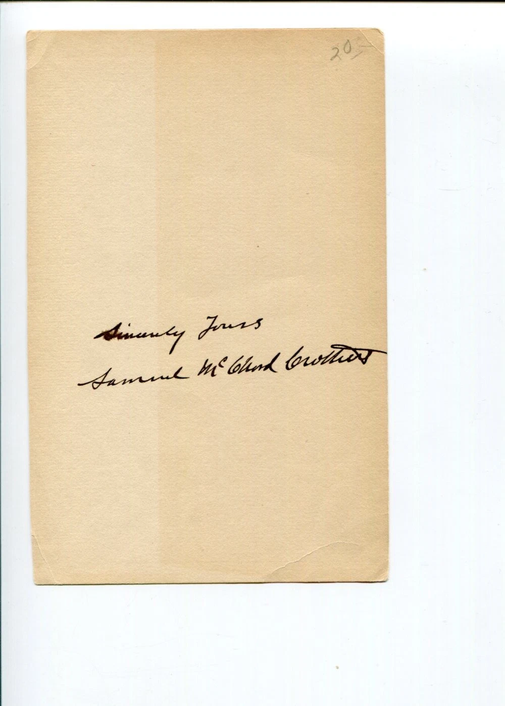 Samuel McChord Crothers Author The First Parish Cambridge Clerg Signed Autograph