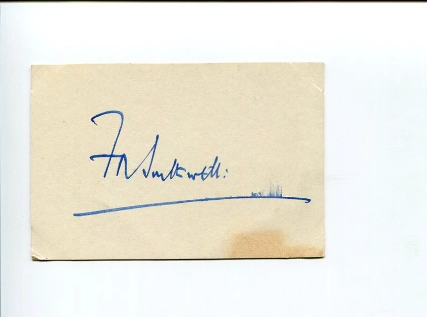 Frank Russell Barry Bishop of Southwell Anglican Clergy Signed Autograph