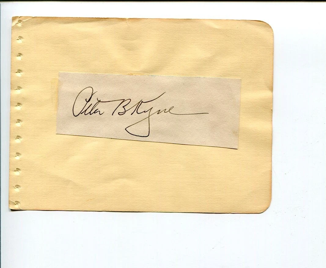 Peter B. Kyne The Three Godfathers Hell's Heroes Author Signed Autograph