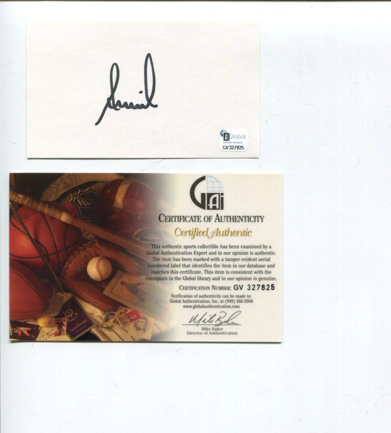 Annika Sorenstam Sexy LPGA Golf Champ HOF Signed Autograph COA