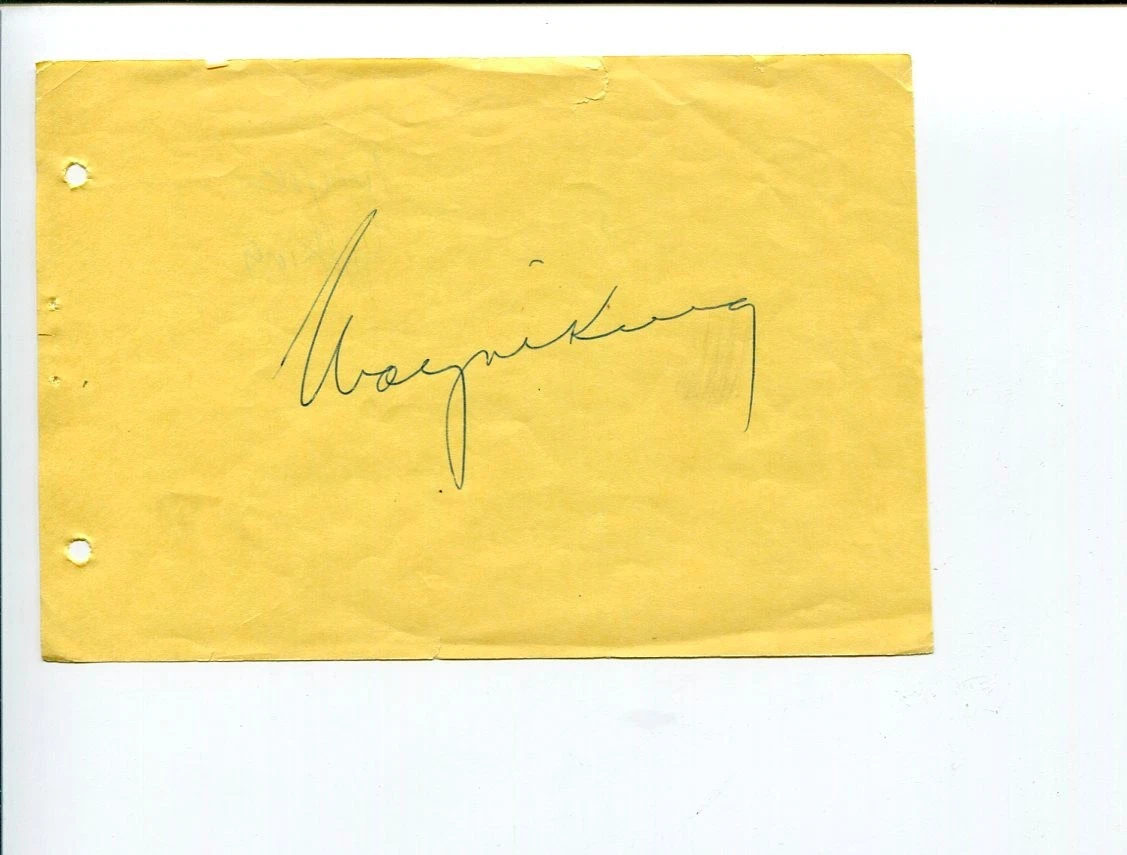Wayne King Jazz Big Band The Waltz King Signed Autograph
