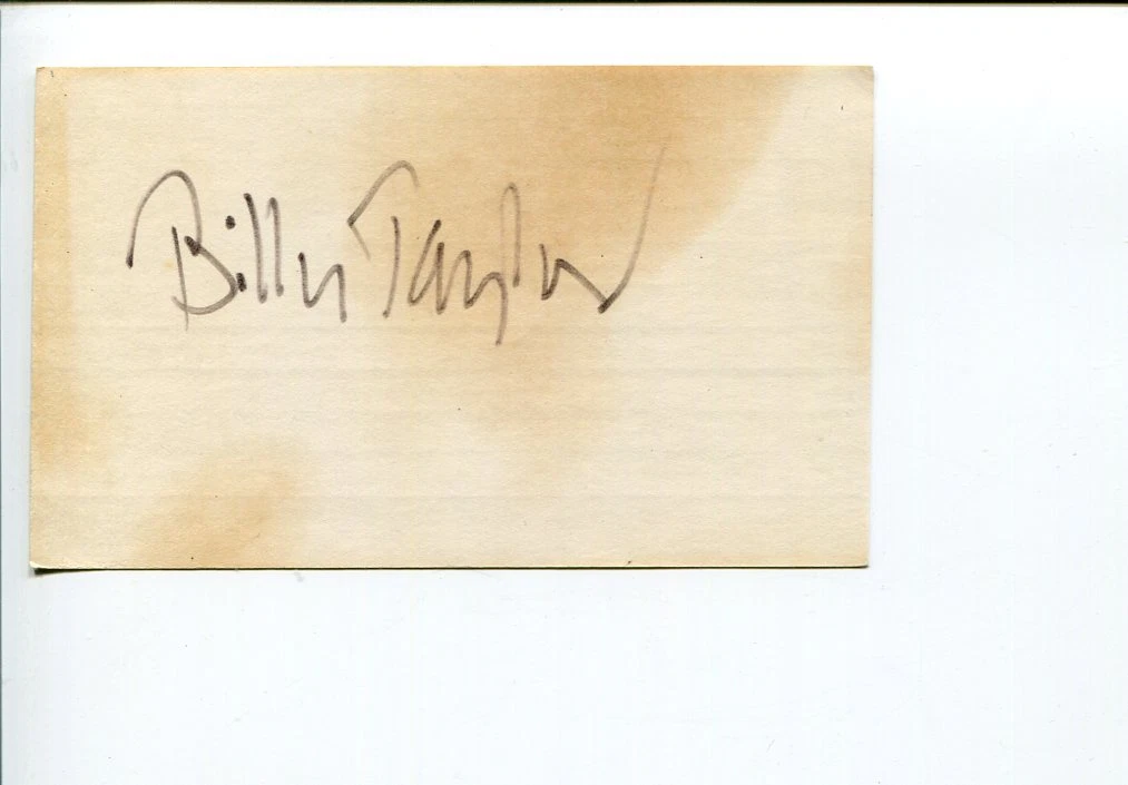 Billy Taylor Jazz Pianist Great Signed Autograph