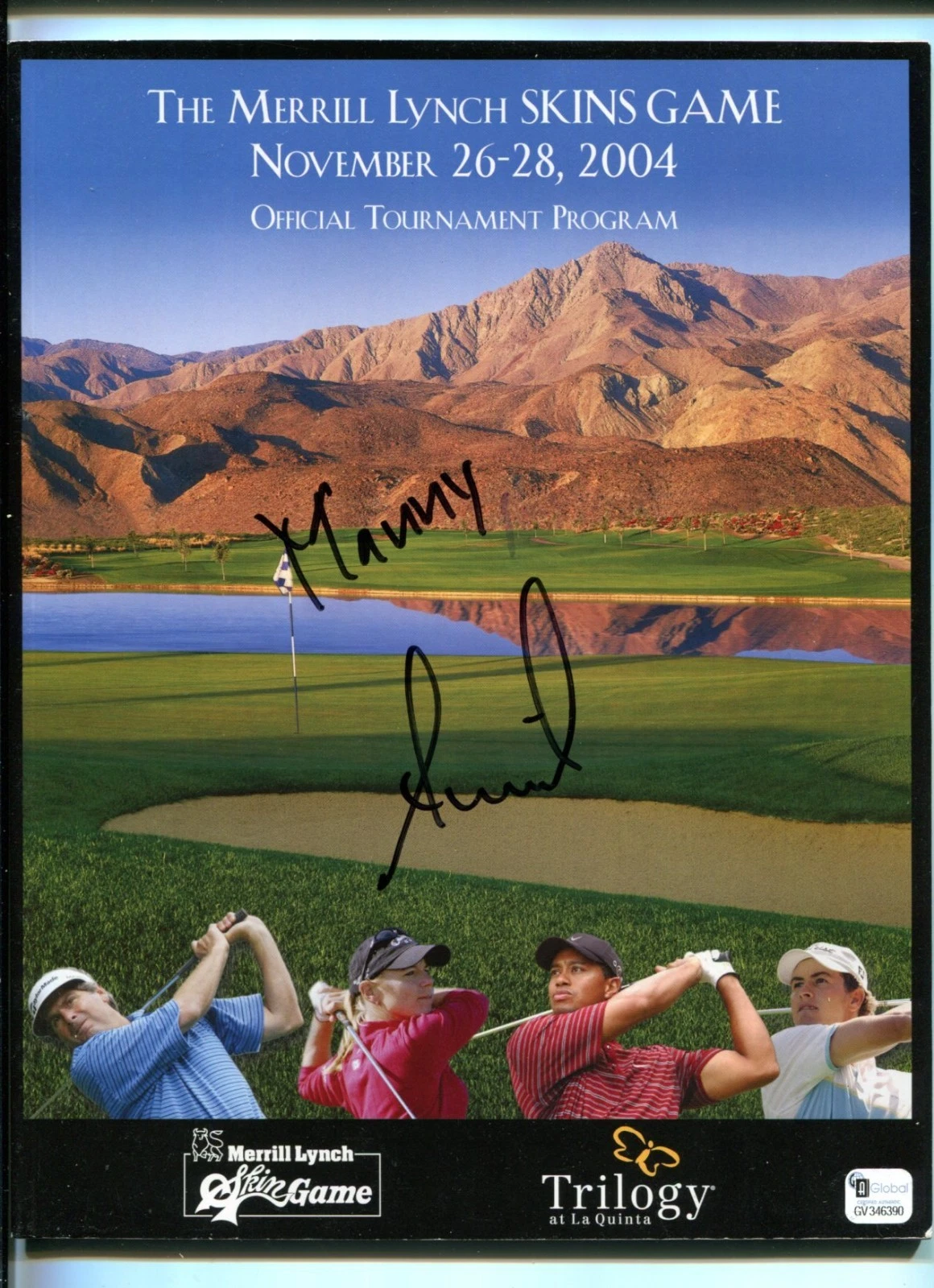 Annika Sorenstam LPGA Golf Champ HOF Signed Autograph Program COA