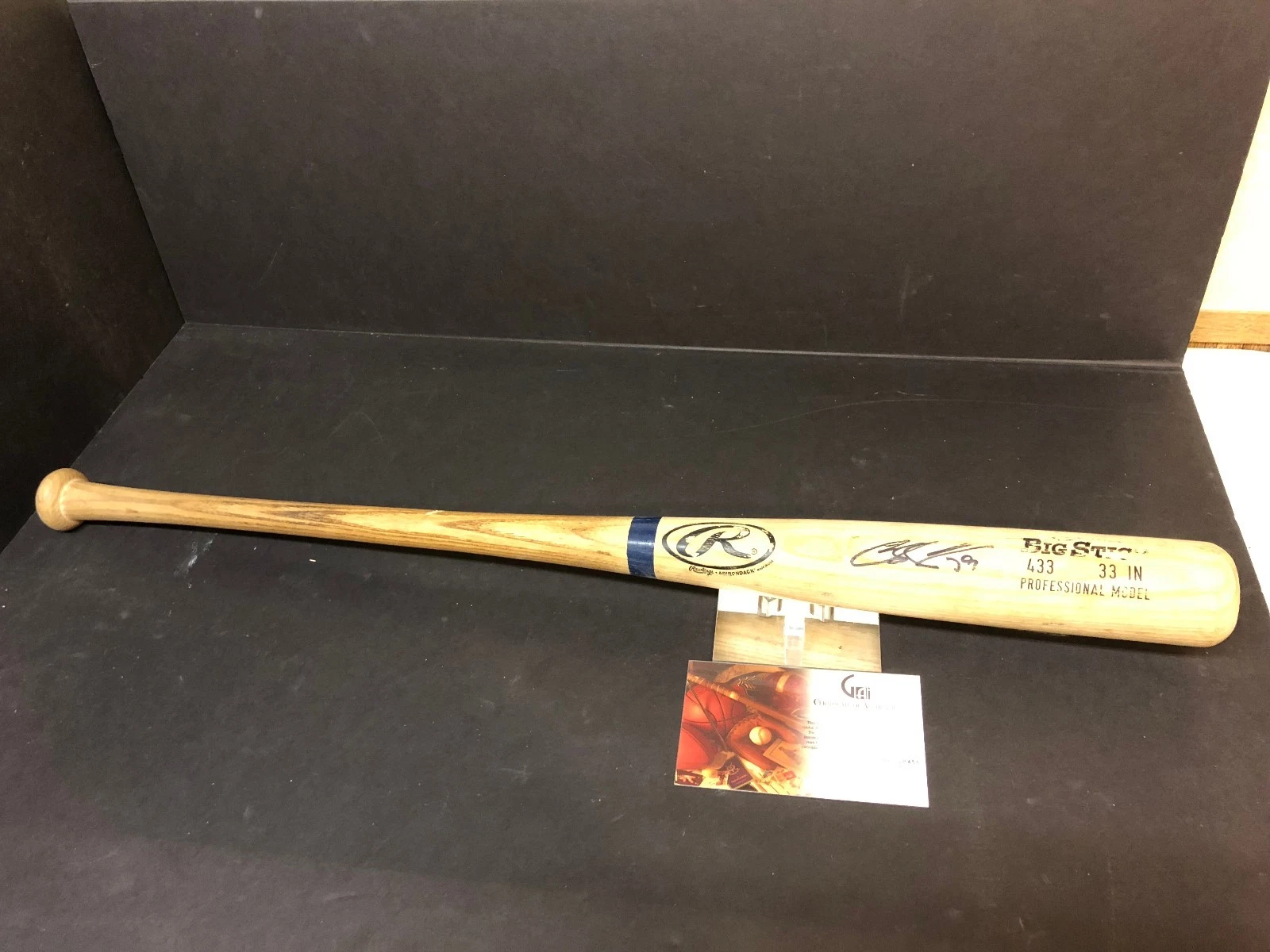 Chris Capuano Milwaukee Brewers NY Mets Yankees Dodgers Signed Autograph Bat