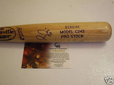 Joselo Diaz Texas Rangers Kansas City Royals Signed Autograph Baseball Bat