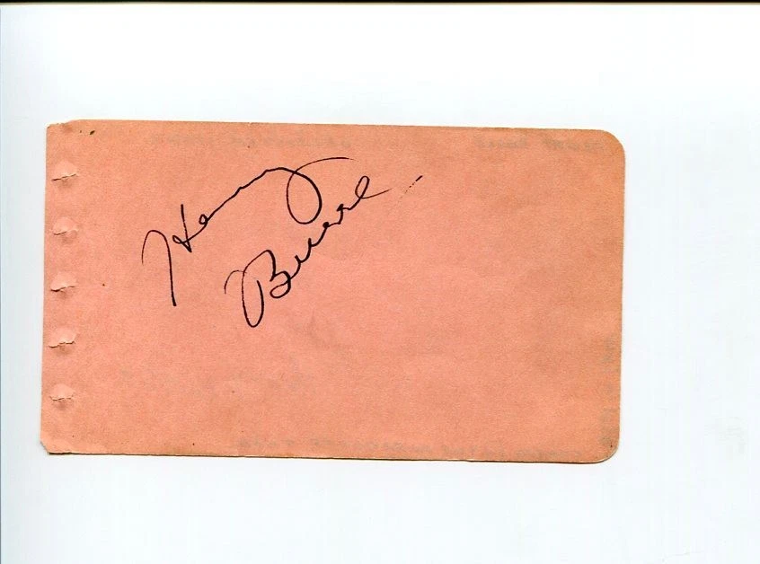 Henry Busse Jazz Trumpeter Trumpet Big Bang Swing Signed Autograph